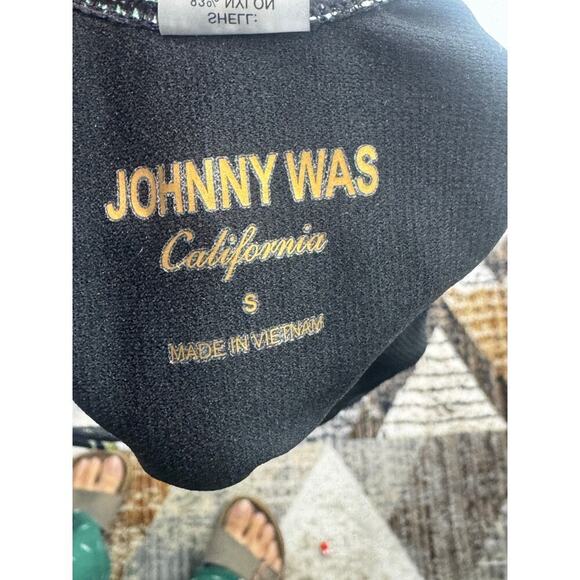 Johnny Was CSW2523AM Black Butterfly Cross Back One Piece Multicolor Size S NWT - Picture 8 of 12